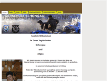 Tablet Screenshot of jagdschule-schongau.de